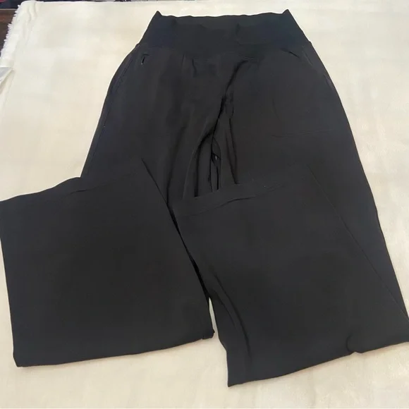 Athleta Black Venice High Rise Wide Leg Pants Size Small 2792 - Picture 5 of 11